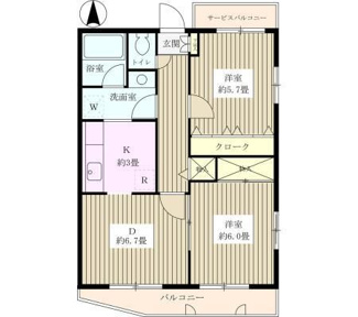 【間取り】 | メゾンドボヌール梅島 | 間取りです。