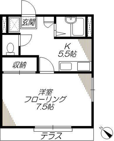 サンカサス南雪谷の間取り|★南西向き２面採光★