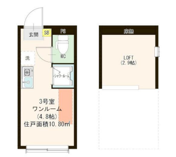 板橋区仲宿のアパートの間取り|

