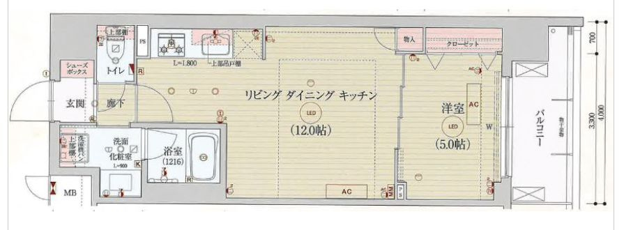 ベラジオ雅び京都三条通の間取り