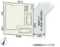 二宮町山西第1　新築戸建　全1棟1号棟の区画図