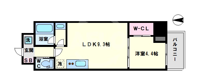 ブエナビスタ大手通の間取り|ブエナビスタ大手通　間取り