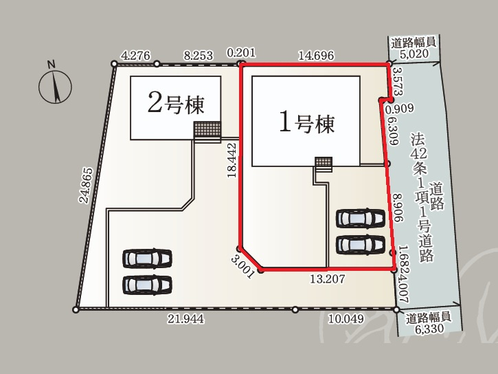 Cradlegarden　 常陸太田市瑞龍町　第1　1の前面道路含む現地写真|並列駐車可能です。気になる他の物件と合わせての現地ご案内も可能です。お気軽にお問い合わせください。