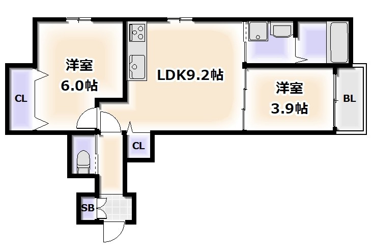 クレストの間取り