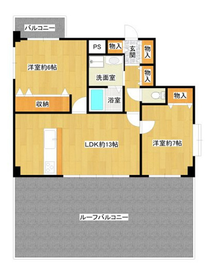 【間取り】 | グランデージ清水谷