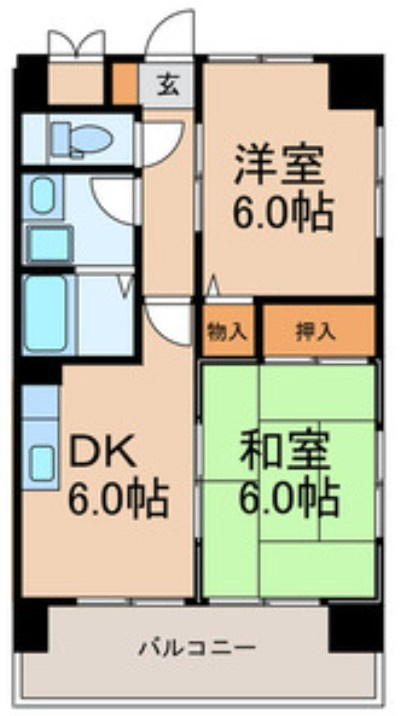 仲介手数料50％半額キャンペーン物件の間取り