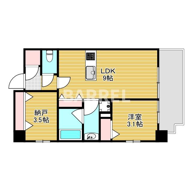 スプランディッド新大阪Ⅷの間取り