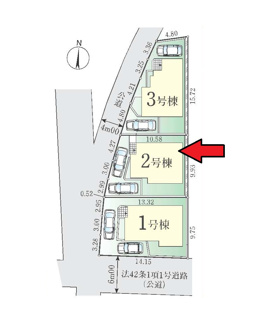 【区画図】 | 府中市小柳町2丁目新築戸建 | 2号棟。