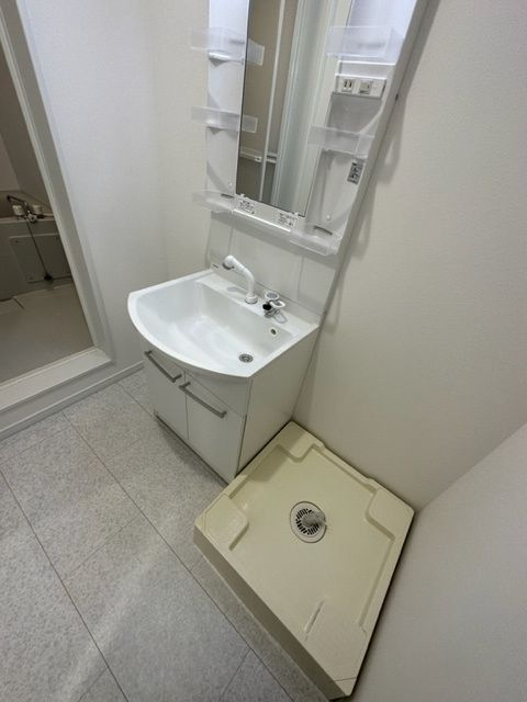 Glam南流山の洗面所