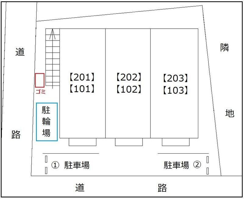 パナハイツ２の区画図