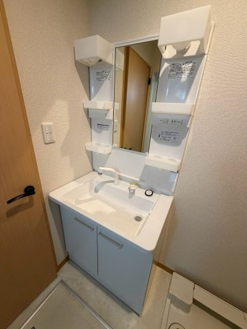 柏市花野井の一戸建ての独立洗面台
