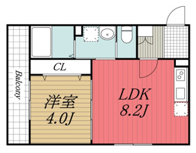 【間取り】 | Ajour蘇我03