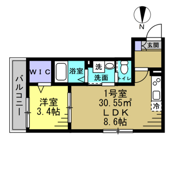 【間取り】 | Ajour蘇我03
