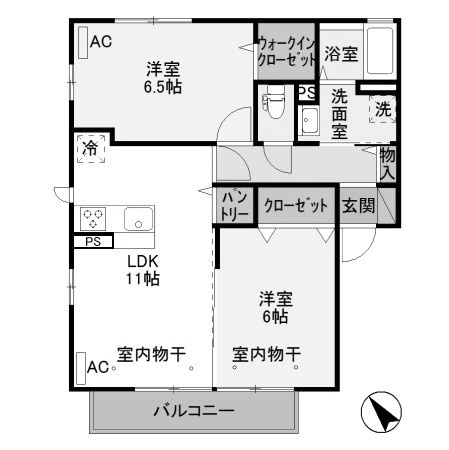 【間取り】 | ジヴェルニー 003
