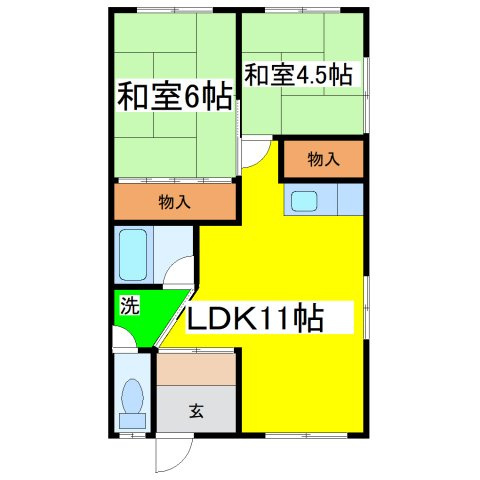 辺見ハイツの間取り