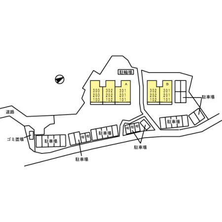 ウィット三城の区画図