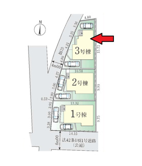 【区画図】 | 府中市小柳町2丁目新築戸建 | 3号棟。