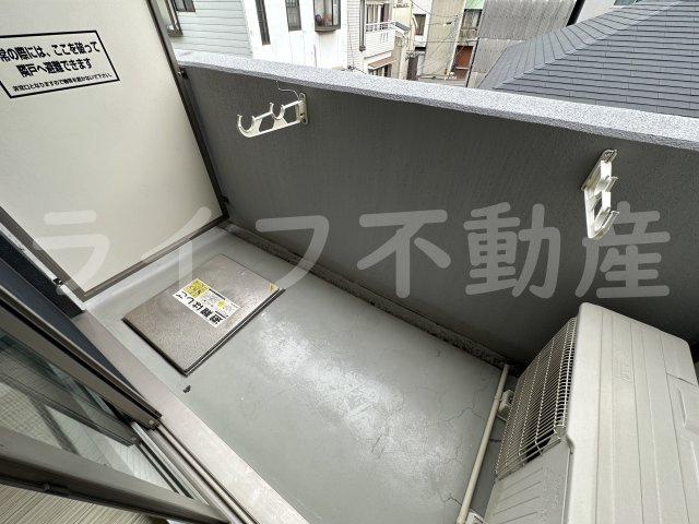 U-ro玉造Ⅱのバルコニー|バルコニー付きです