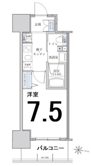 【間取り】 | パークアクシス名古屋山王橋