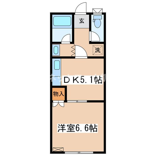 富士ハイツの間取り