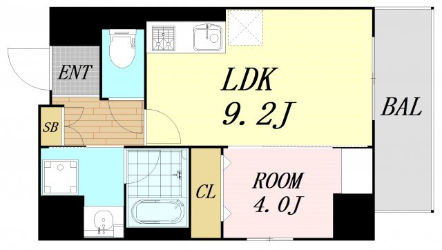 ラフィット松屋町　仲介手数料無料の間取り