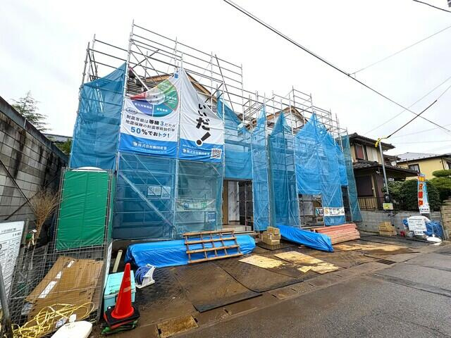市川市宮久保１丁目７８番３４の前面道路含む現地写真|A号棟側からの撮影。