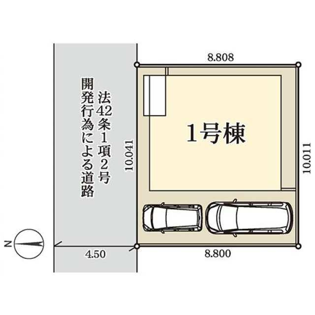 東菅野３丁目の区画図