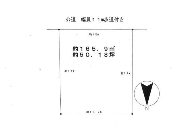 東菅野１丁目戸建の区画図