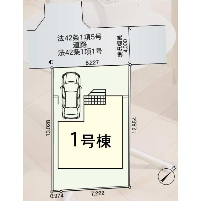 松戸市千駄堀　第７の区画図