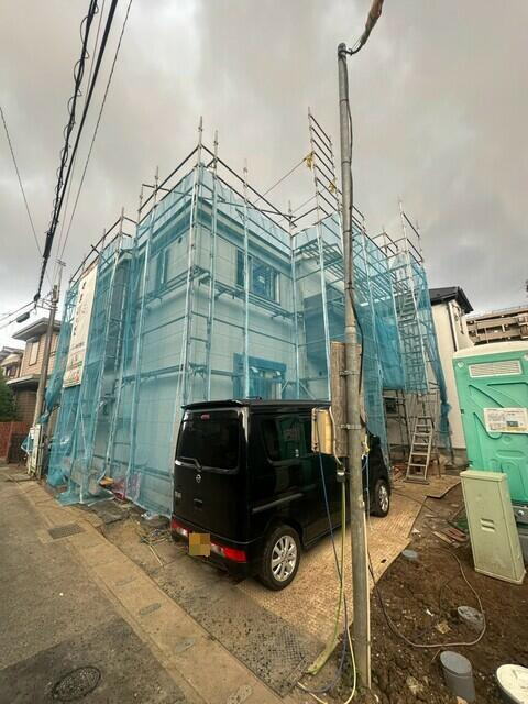 柏市西町０１期の前面道路含む現地写真