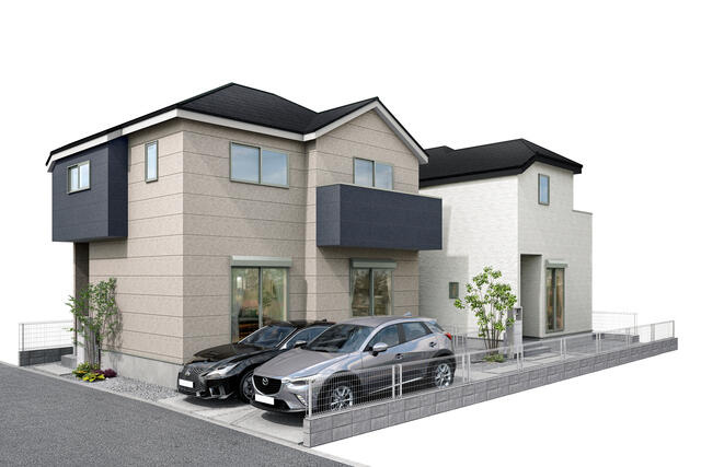 柏市西町０１期の外観パース