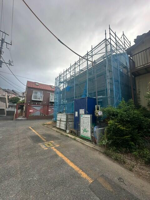 柏市柏０１期の前面道路含む現地写真