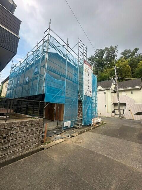 柏市柏０１期の前面道路含む現地写真