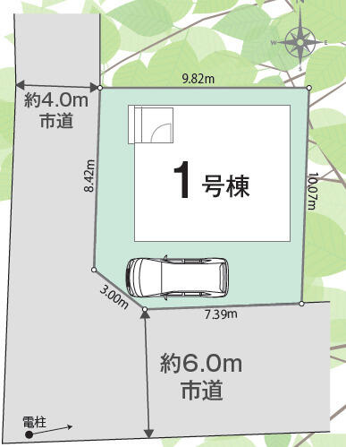 柏市柏０１期の区画図