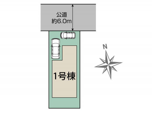 ブルーミングガーデン　松戸市西馬橋３丁目１棟／１期１号棟の区画図|松戸市西馬橋3丁目1棟区画図