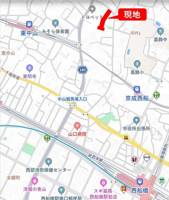 パークホームズ西船橋　ザ　レジデンスの地図