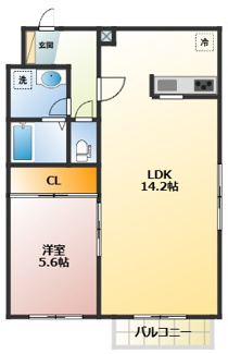 【間取り】 | リバーサイドMINE