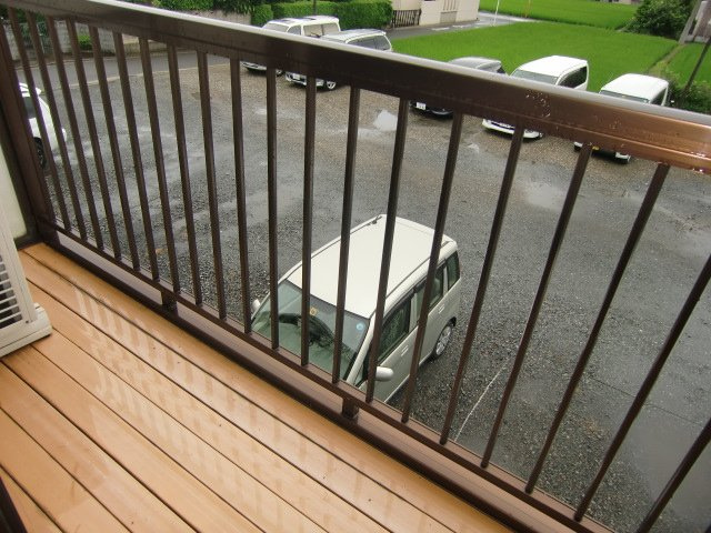 さいたま市桜区大字五関のアパートのバルコニー