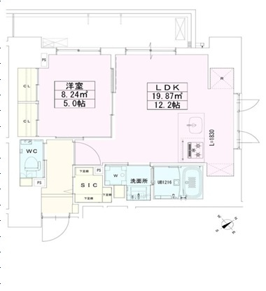 【間取り】 | 神谷町レジデンス壱番館