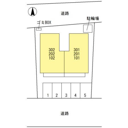 セジュール石山の区画図