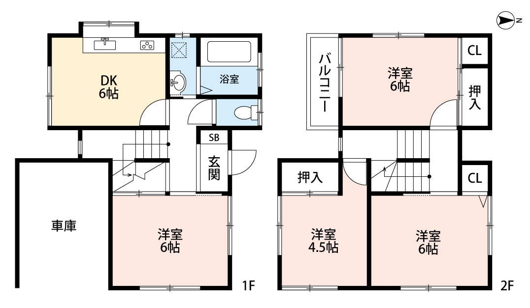 千草台戸建の間取り