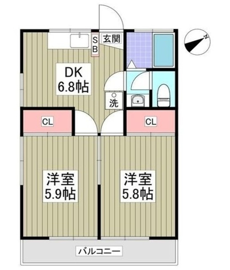 【間取り】 | ハイツ久我山　　