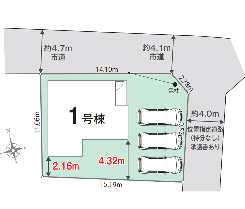 新築戸建 富士市柚木第01期　全1棟の区画図