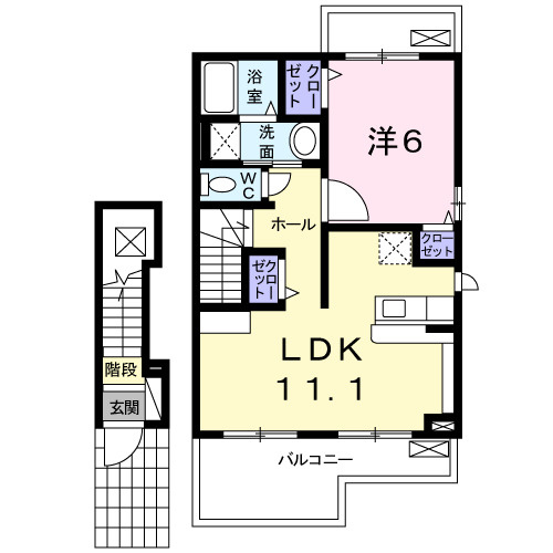 クレセント茨木Ⅱの間取り
