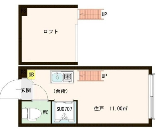 ハーモニーテラス堀ノ内Ⅱの間取り