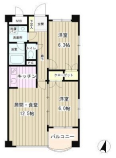 【間取り】 | クライスコートⅡ