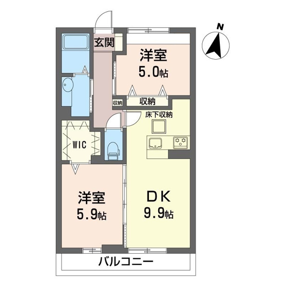 【間取り】 | ヴィラ淡島Ⅱ