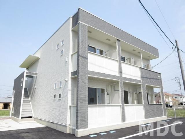 徳島市国府町中のアパートの外観