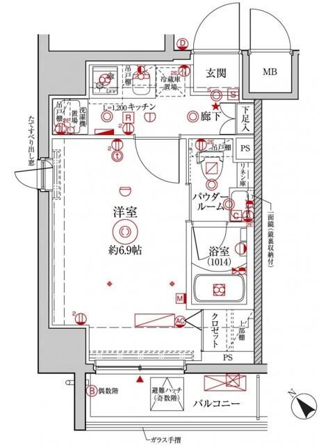 クレイシア横浜ＮＯＲＴＨの間取り