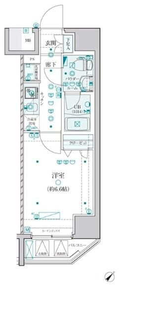 ＧＥＮＯＶＩＡ横浜関内ｓｋｙｇａｒｄｅｎの間取り